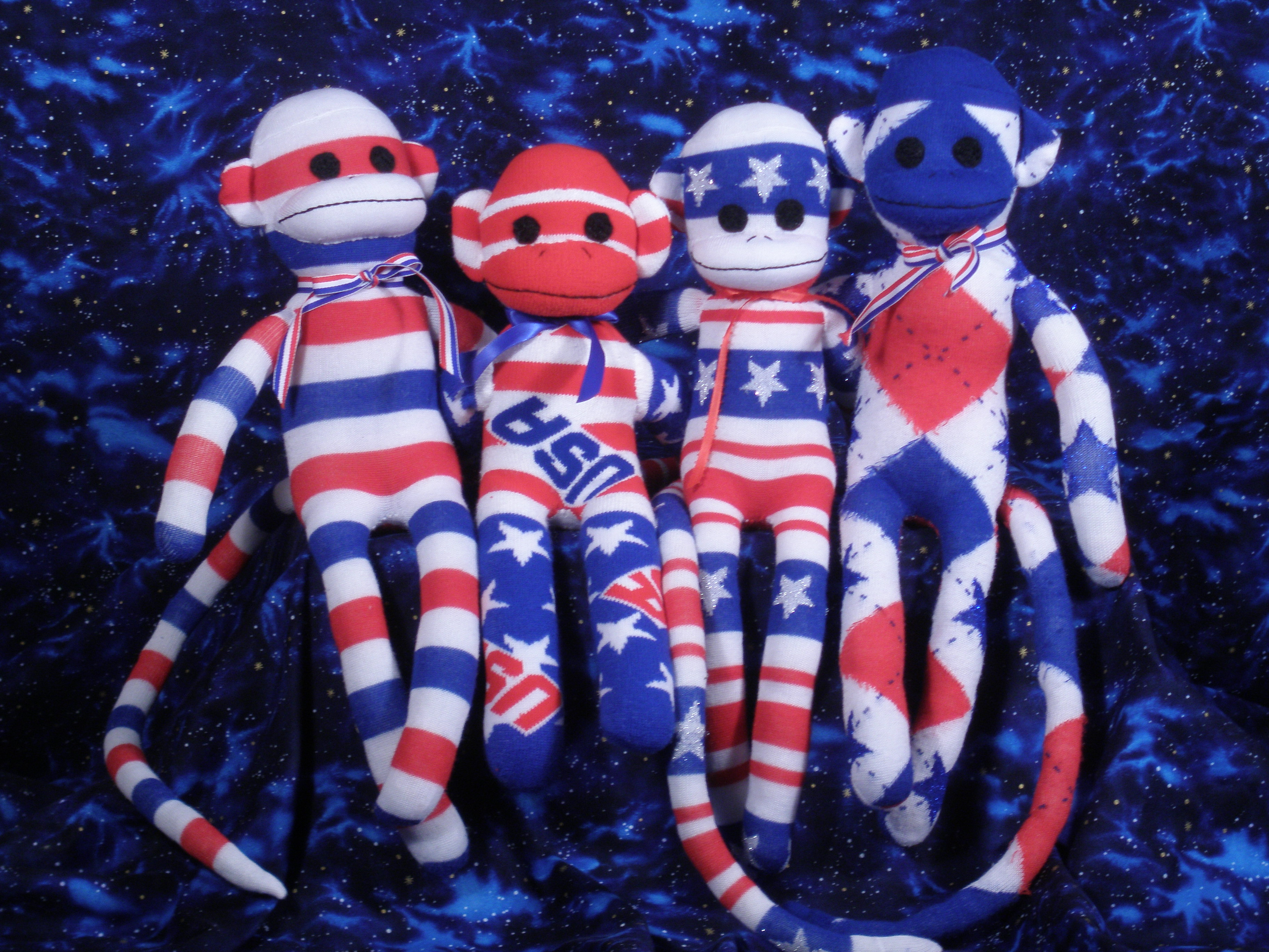 patriotic sock monkey